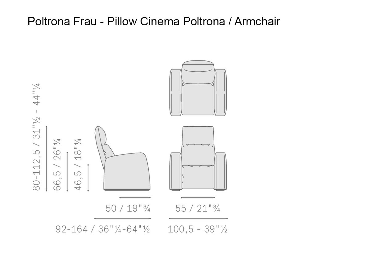 Poltrona Frau Pillow Cinema Armchair