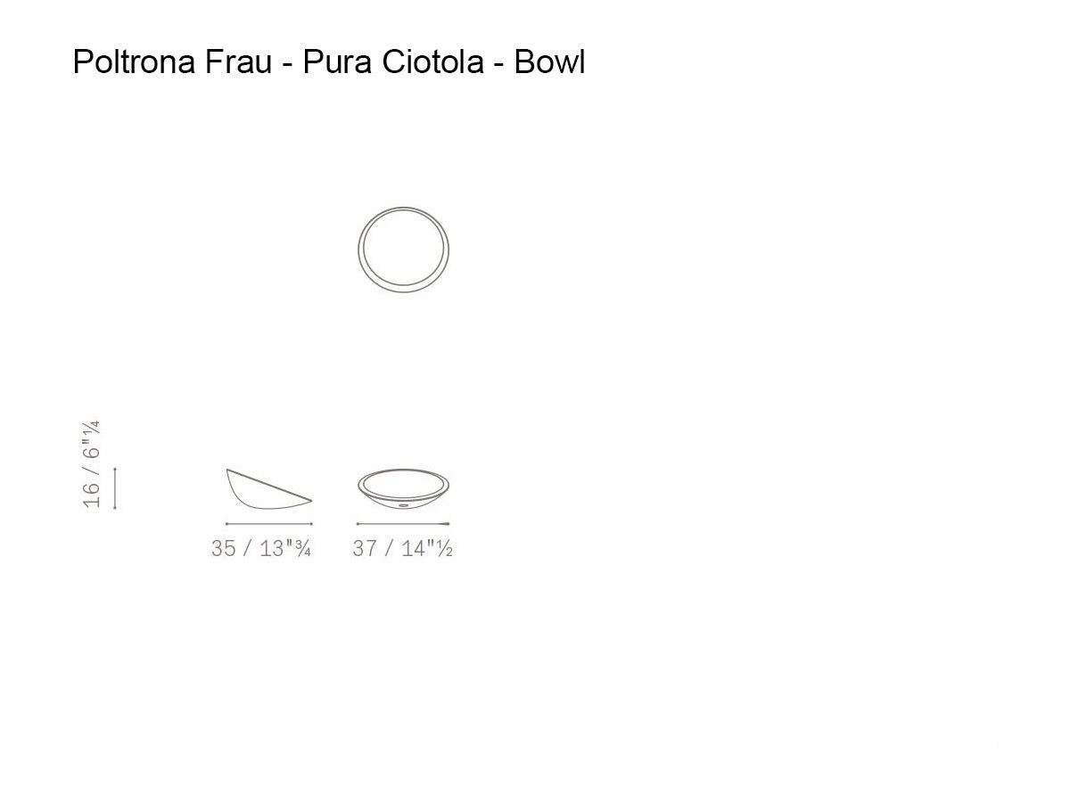 Poltrona Frau Pura Marble Bowl
