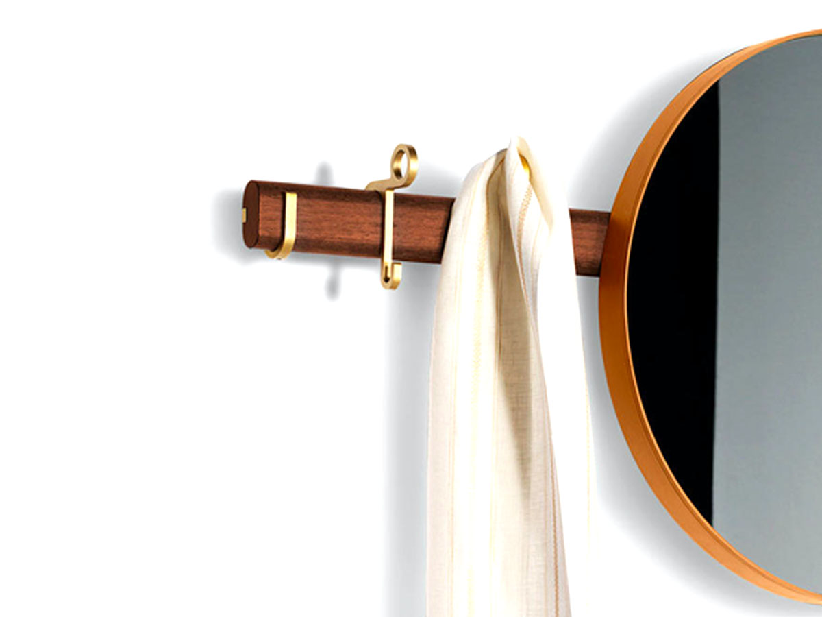 Poltrona Frau Ren Collection Wall Mirror Coat Rack