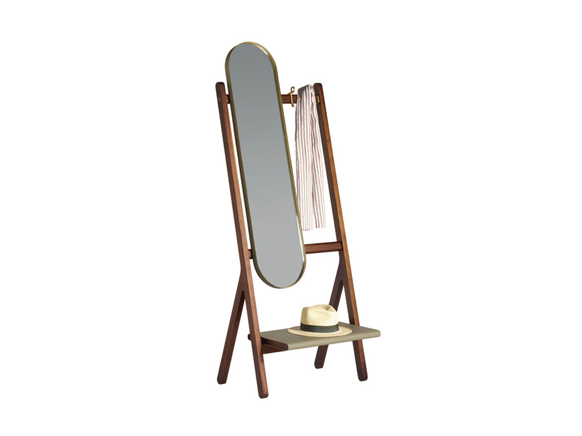 Poltrona Frau Ren Collection Standing Mirror With Hangers