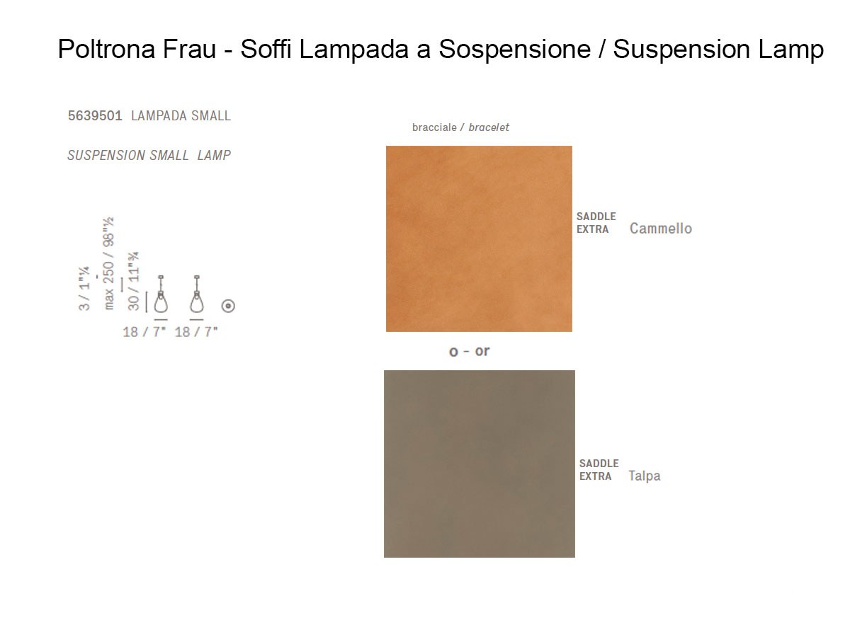 Poltrona Frau Soffi Small Suspension Lamp