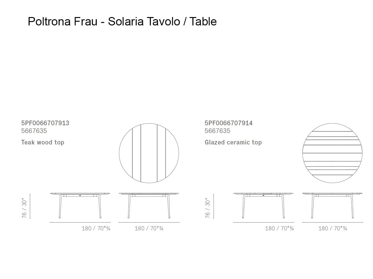 Poltrona Frau Solaria Outdoor Round Table