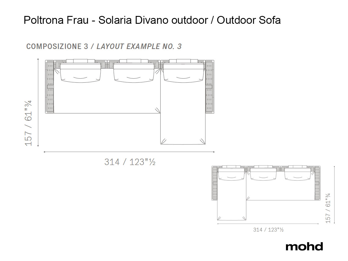 Poltrona Frau Solaria Outdoor Sofa Collection