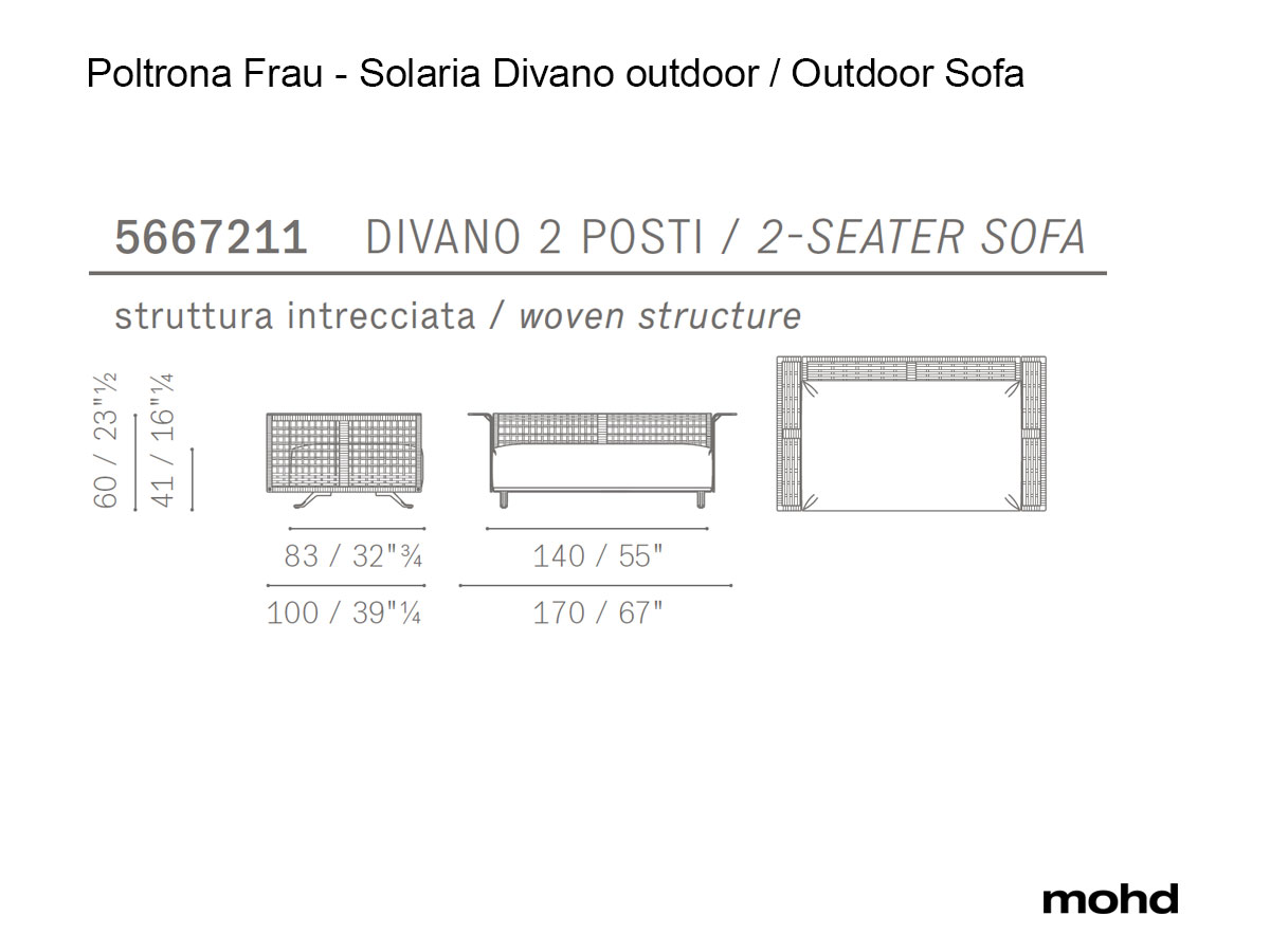 Poltrona Frau Solaria Outdoor Sofa Collection