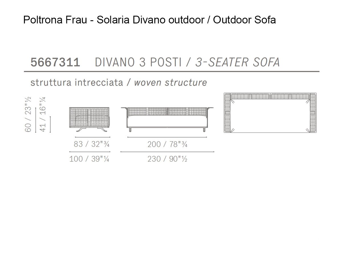 Poltrona Frau Solaria Outdoor Sofa Collection