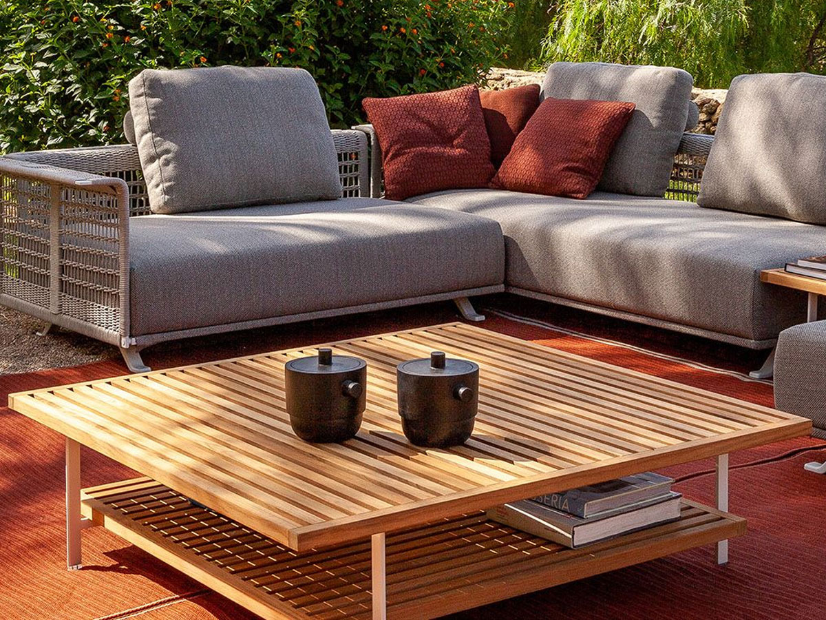 Poltrona Frau Solaria Outdoor Coffee Table With Double Top 120x120