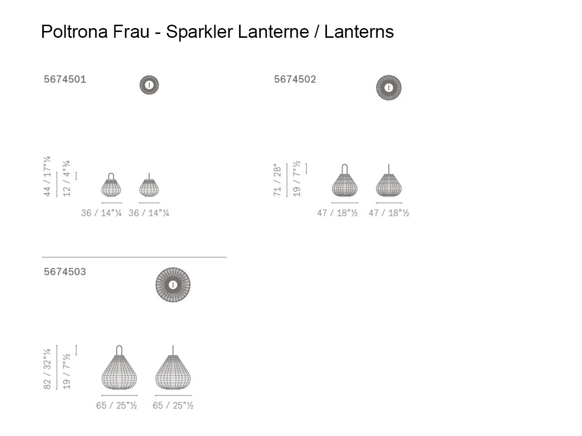 Poltrona Frau Sparkler Medium Lantern