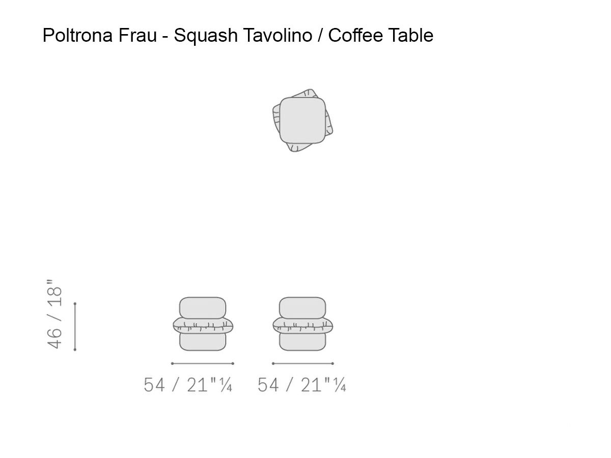 Poltrona Frau Squash Coffee Table
