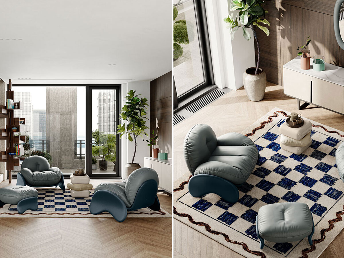 Poltrona Frau Squash Armchair