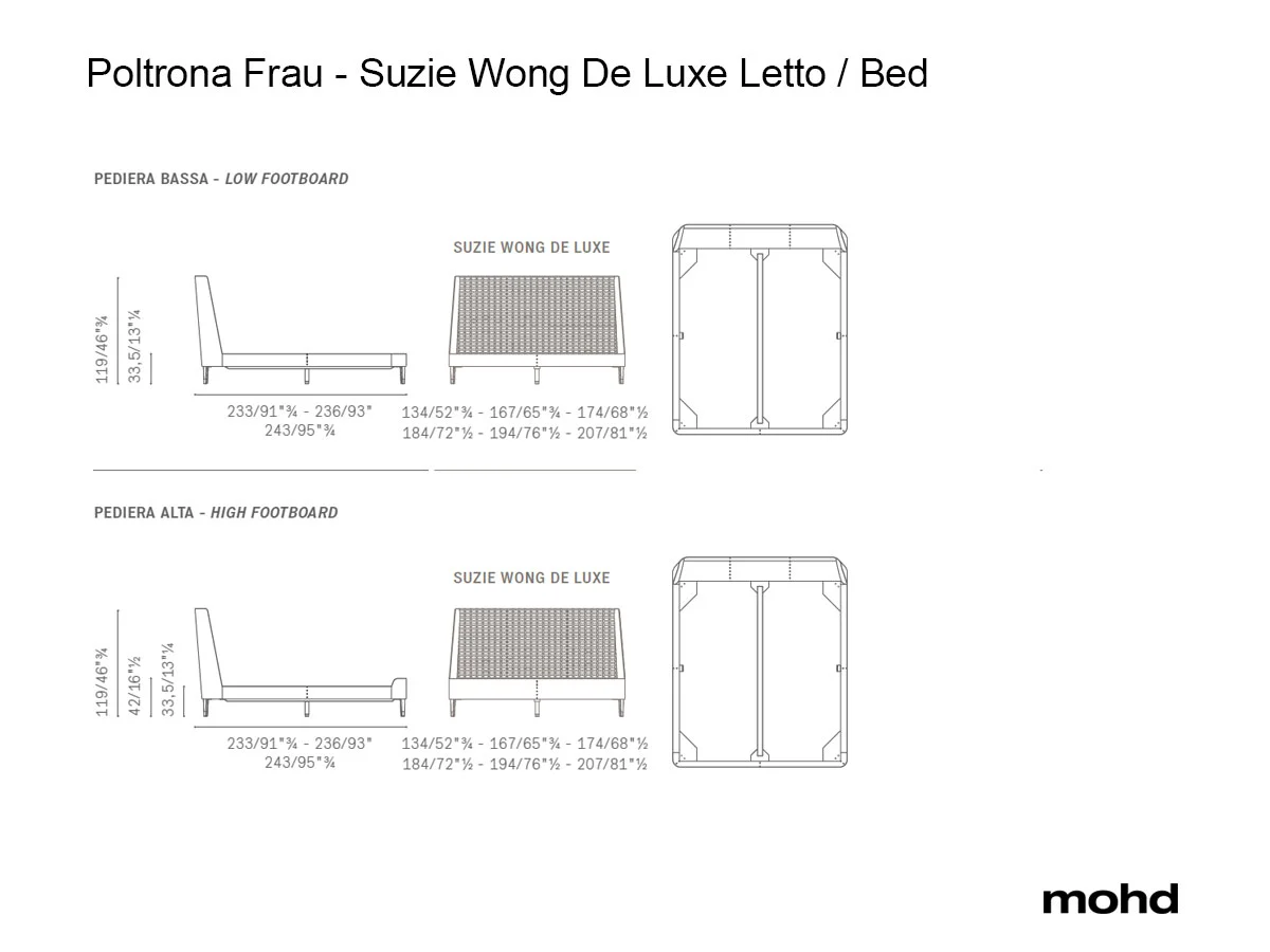 Poltrona Frau Suzie Wong De Luxe Bed