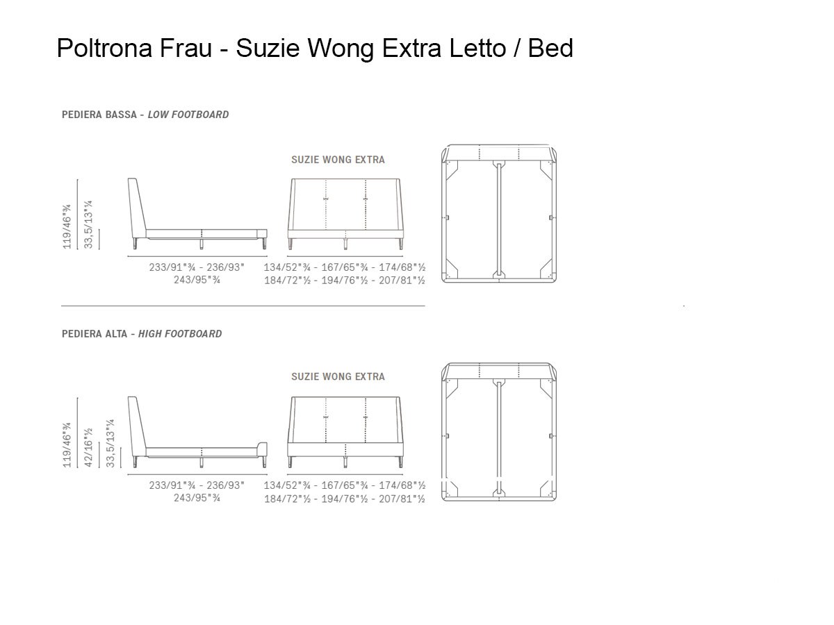 Poltrona Frau Suzie Wong Extra Bed Fabric Back