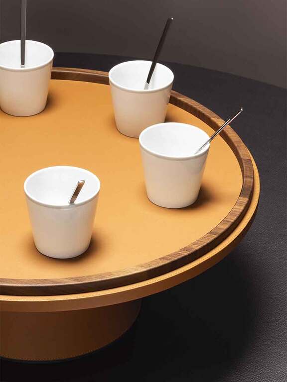 Poltrona Frau Tableware Collection Rotating Raised Tray