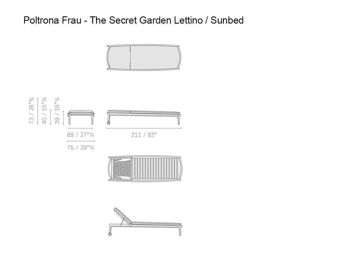 Poltrona Frau The Secret Garden Sunbed