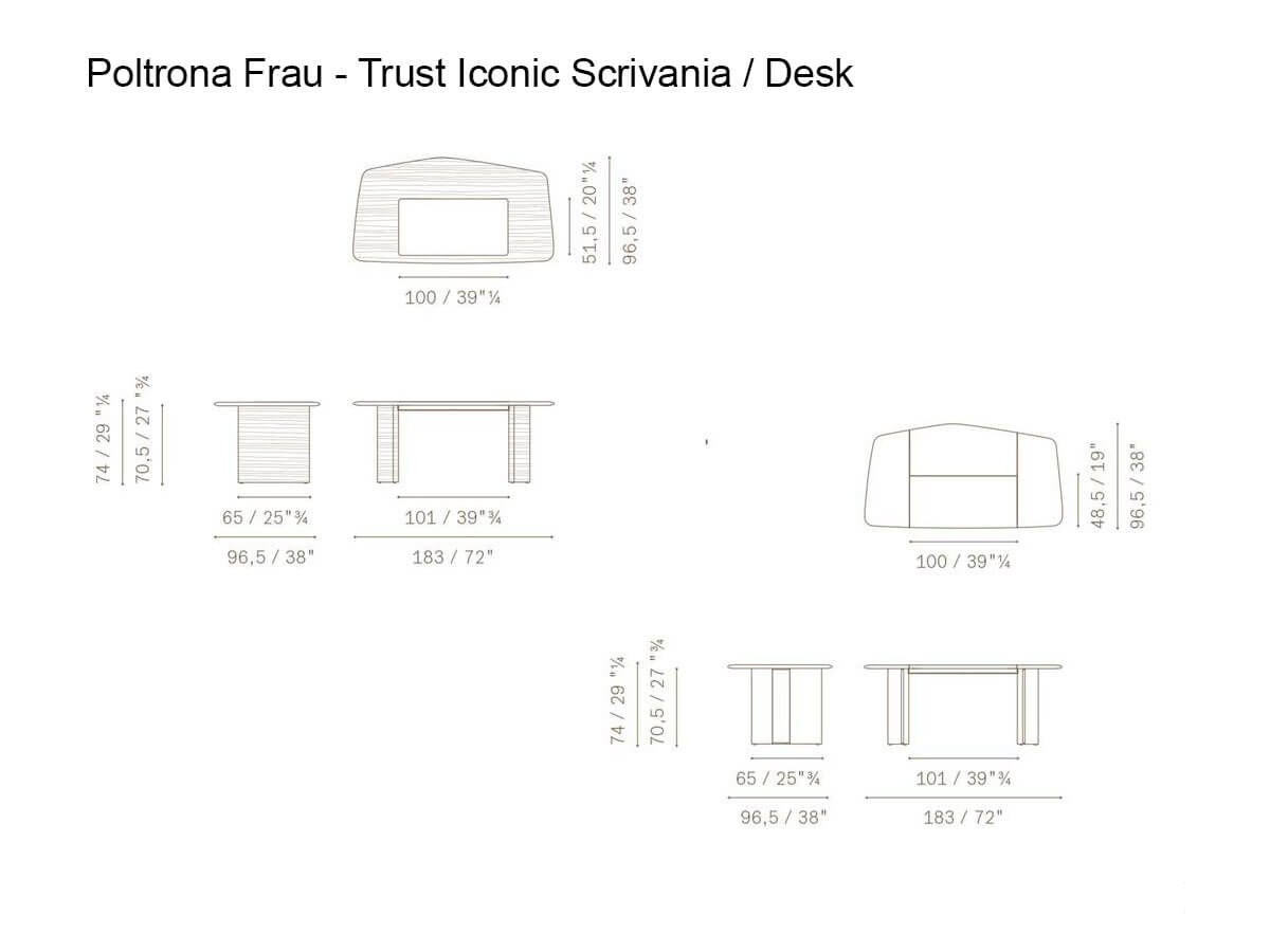 Poltrona Frau Trust Iconic Desk