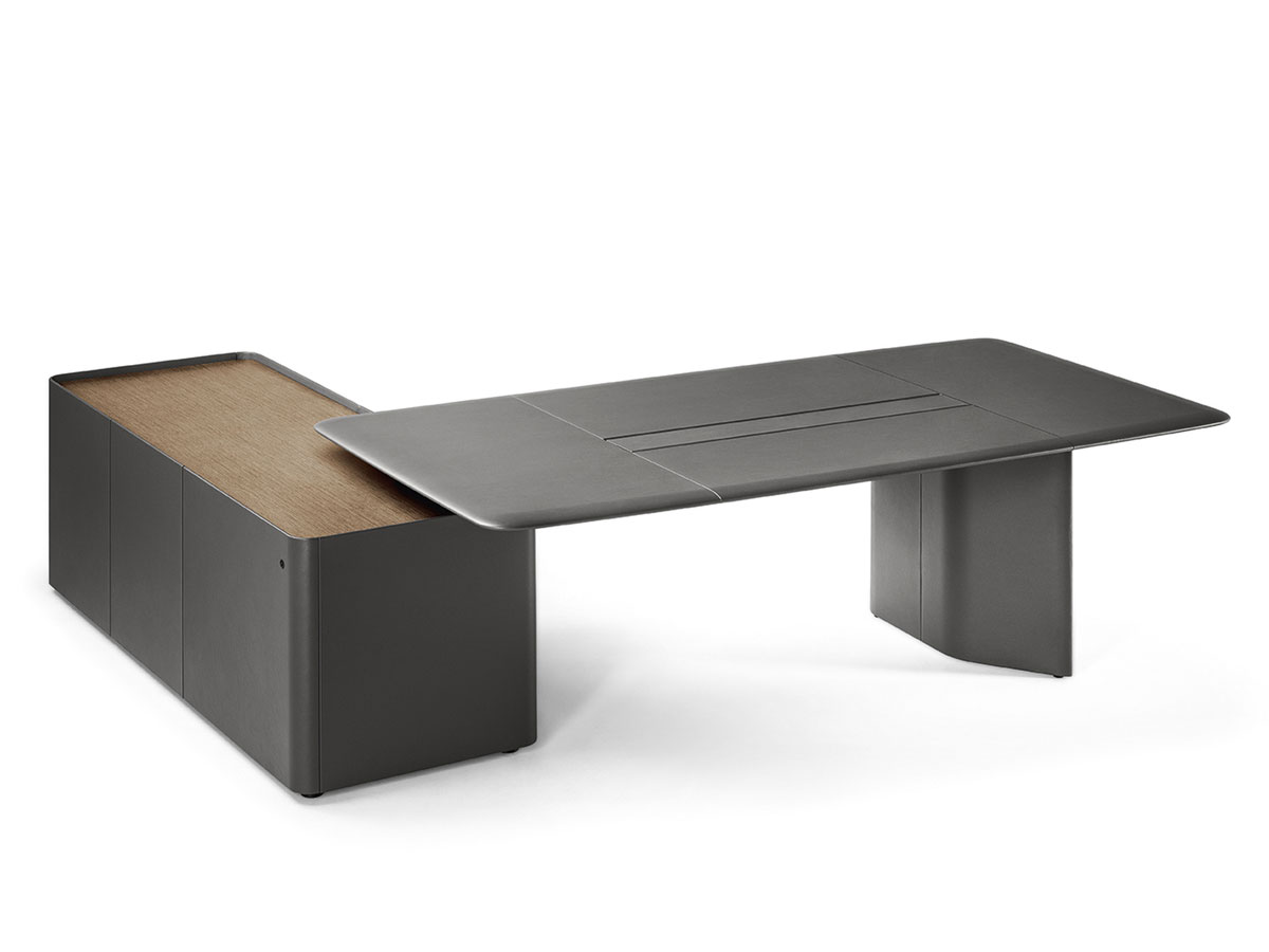 Poltrona Frau Trust Regular Desk With Storage Unit