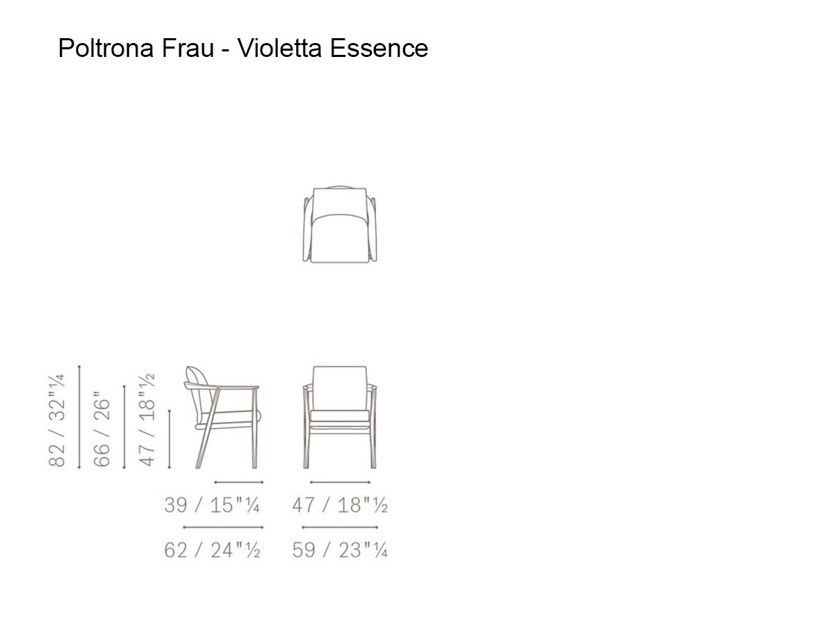 Poltrona Frau Viola Essence Small Armchair