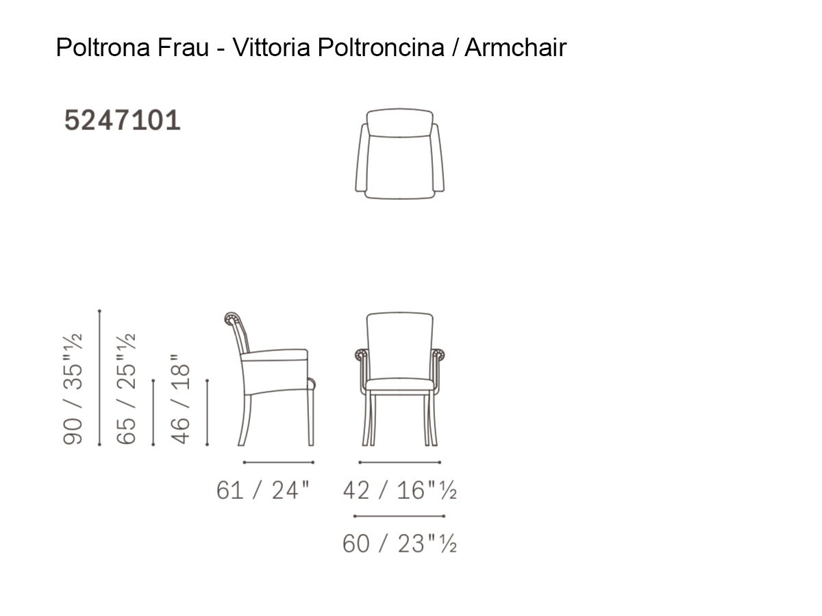 Poltrona Frau Vittoria Armchair