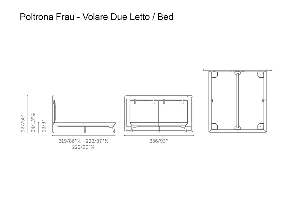 Poltrona Frau Volare Due Bed