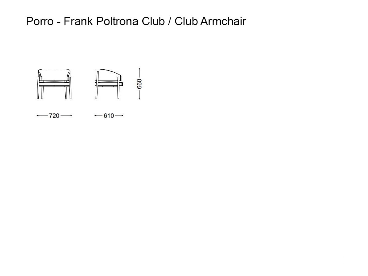 Porro Frank Club Chair