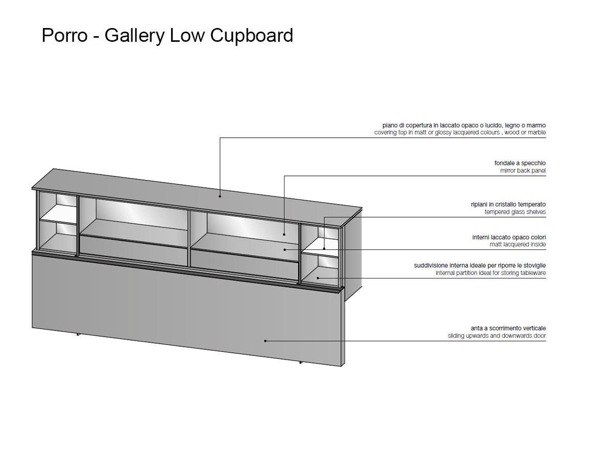 Porro Gallery Low Cupboard