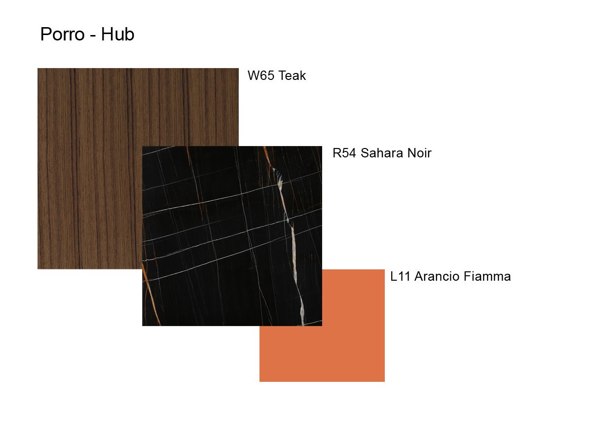 Porro Hub Bedside Table Hu01r W65
