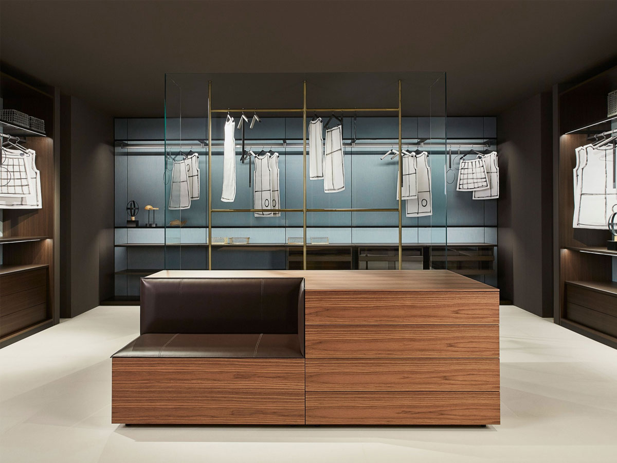 Porro Hub Isola Bifacciale Chest Of Drawers