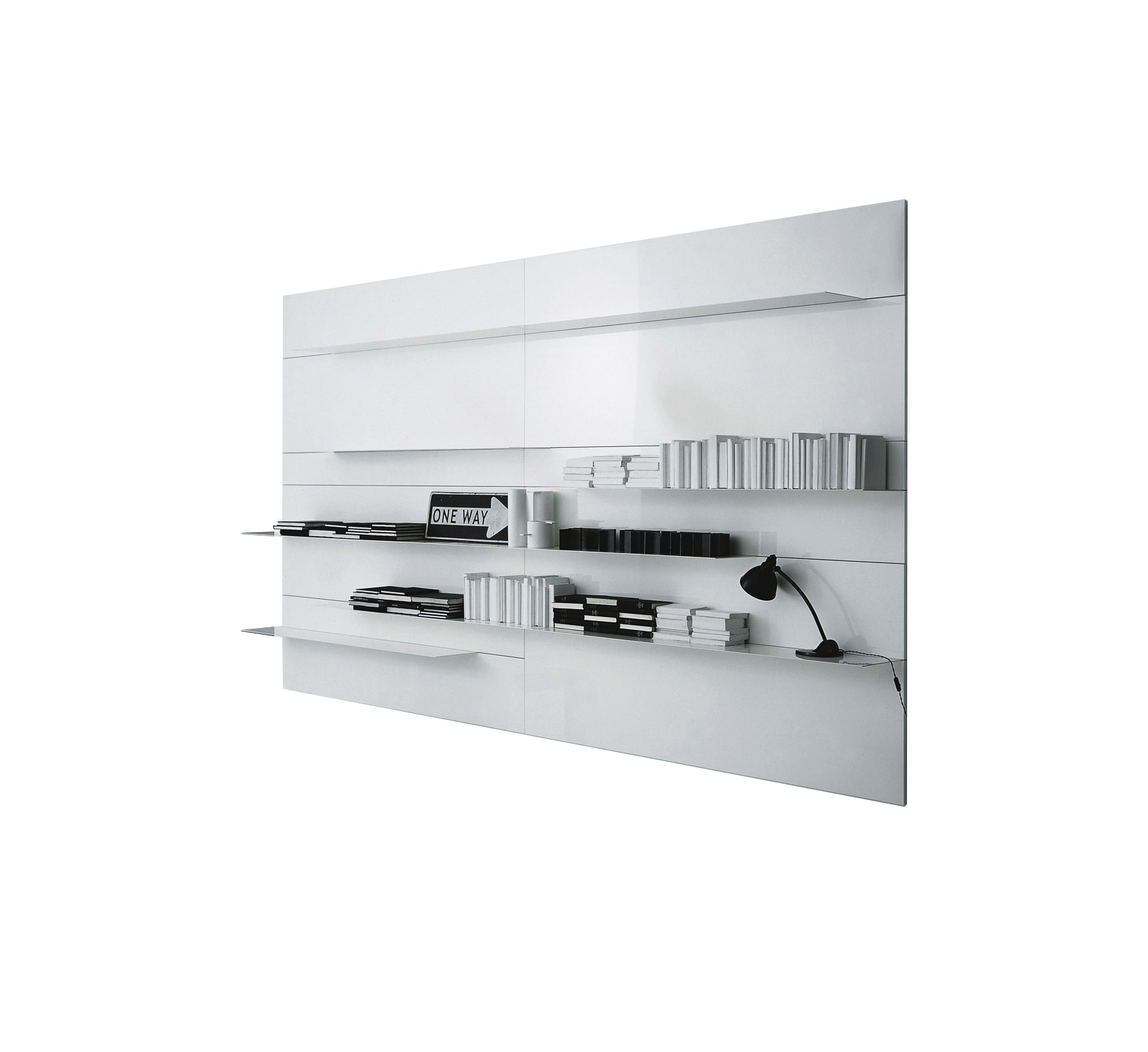 Porro Load It Bookcase In Steel Painted White