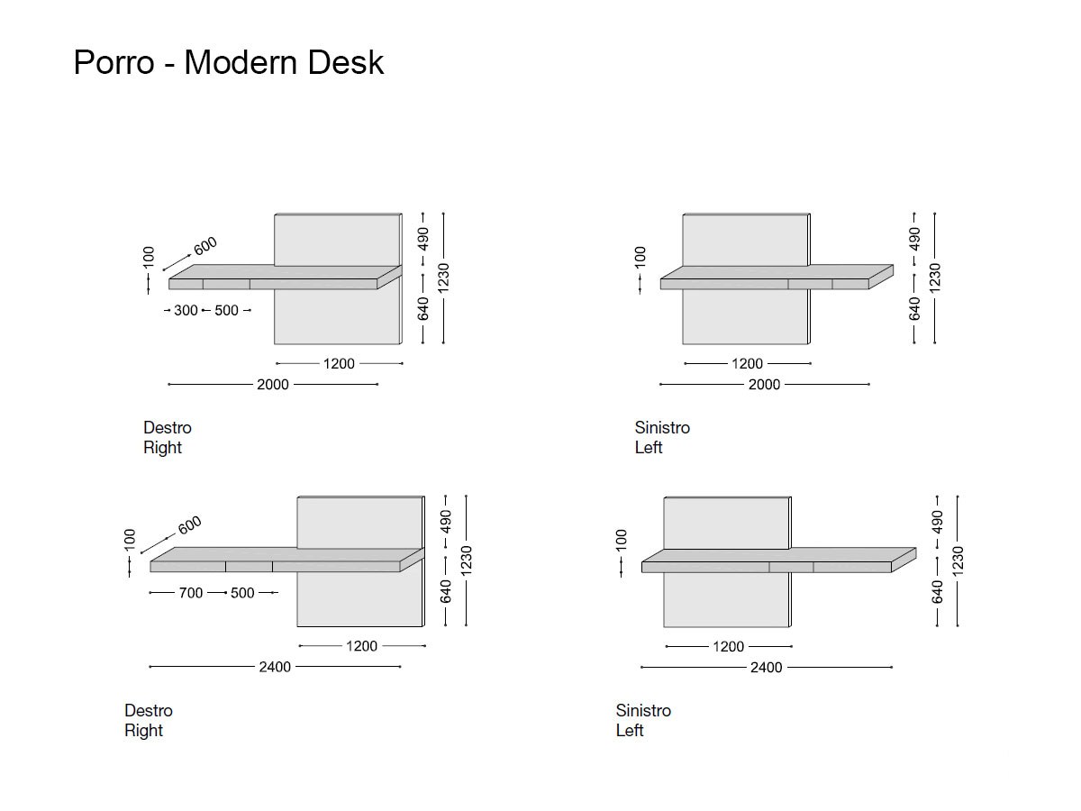 Porro Modern Desk
