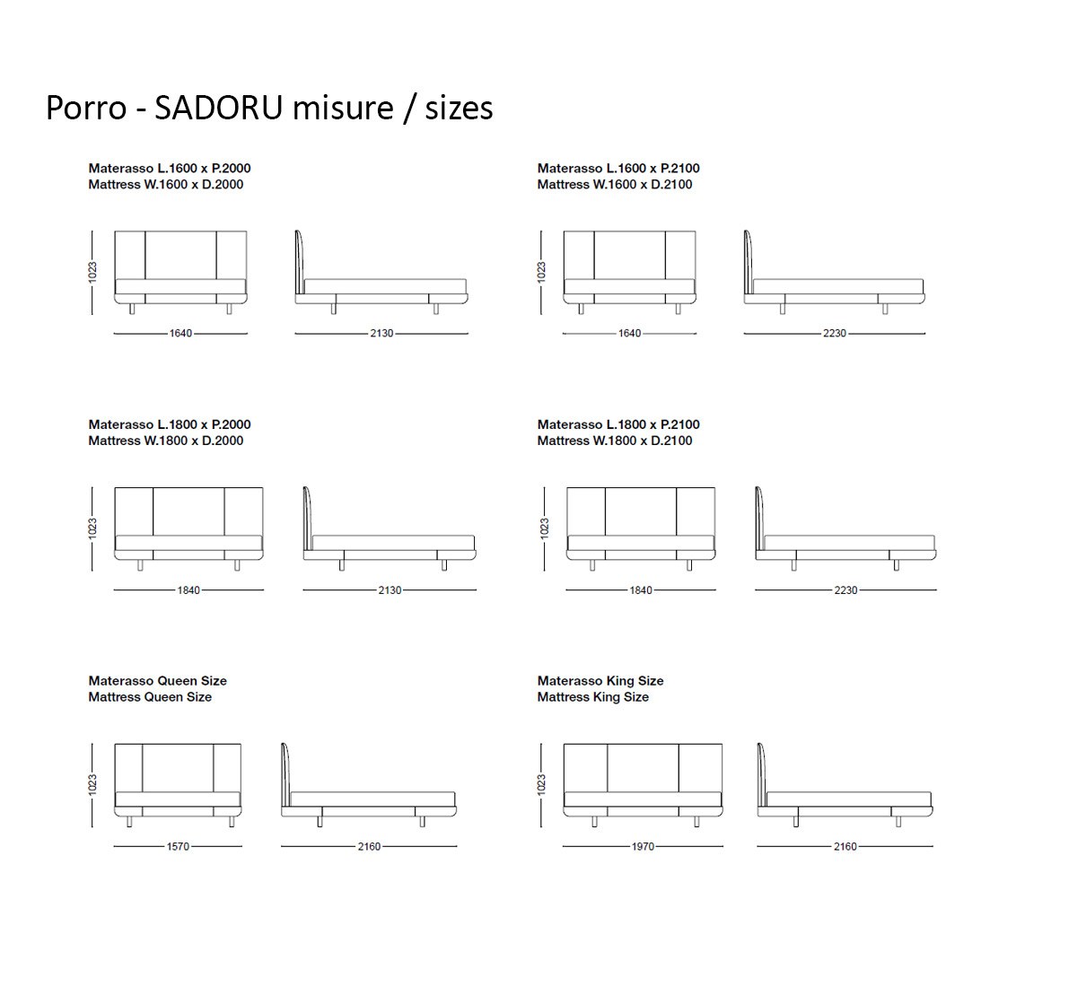 Porro Sadoru Bed
