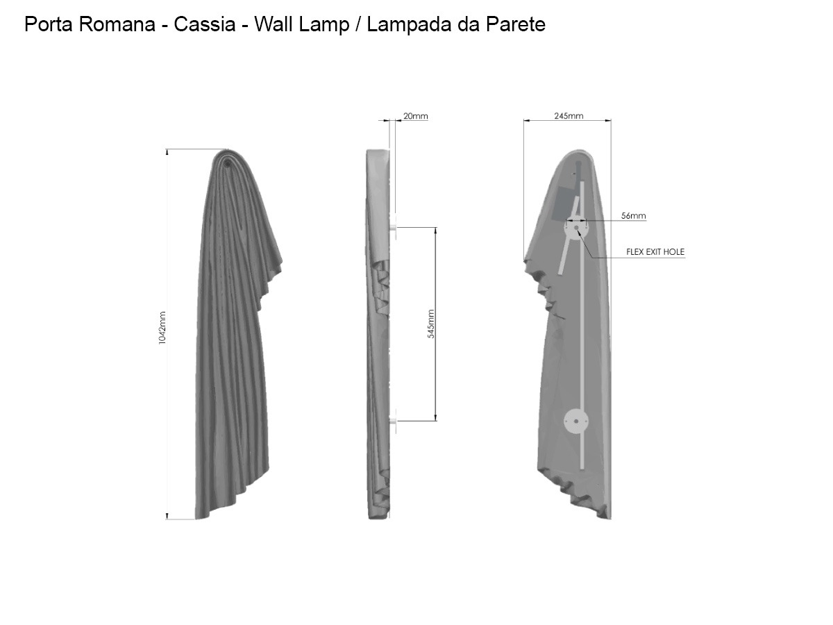 Porta Romana Cassia Wall Lamp