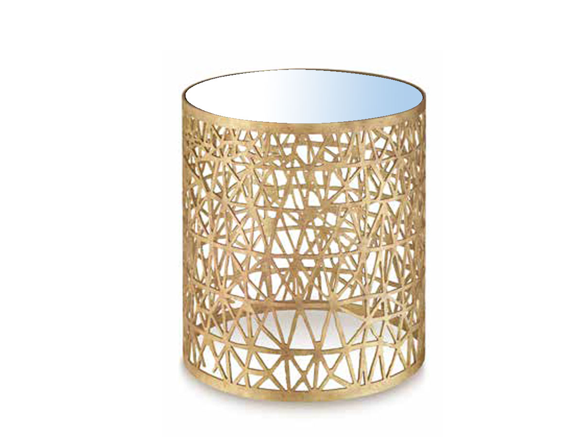 Porta Romana Cocoon Side Table Clear Glass Top