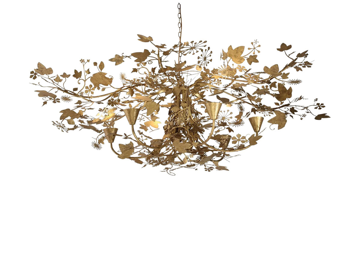 Porta Romana Ivy Shadow Large Suspension Lamp With Chain