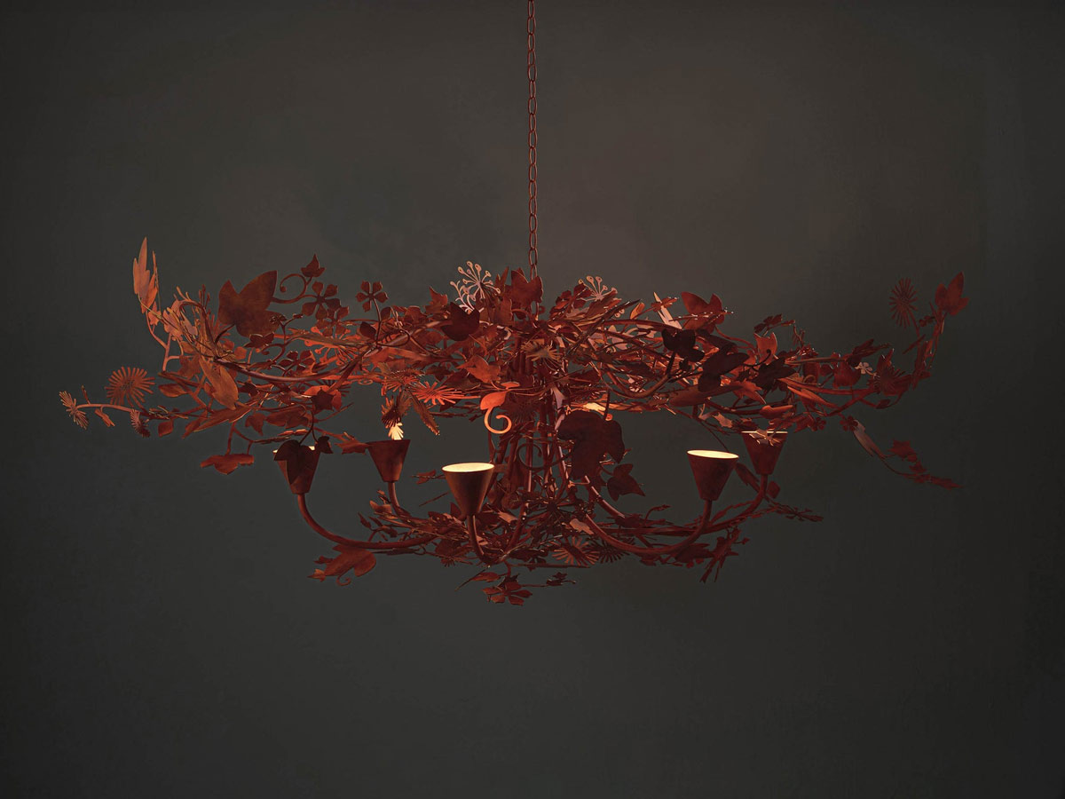 Porta Romana Ivy Shadow Large Suspension Lamp With Chain