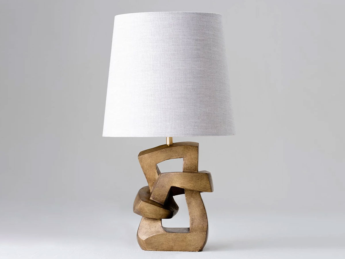 Porta Romana Knot Vlb25 Table Lamp With Bongo Lampshade
