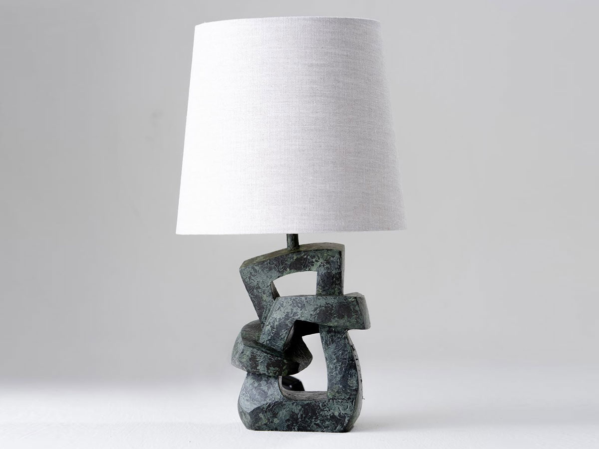 Porta Romana Knot Vlb25 Table Lamp With Bongo Lampshade