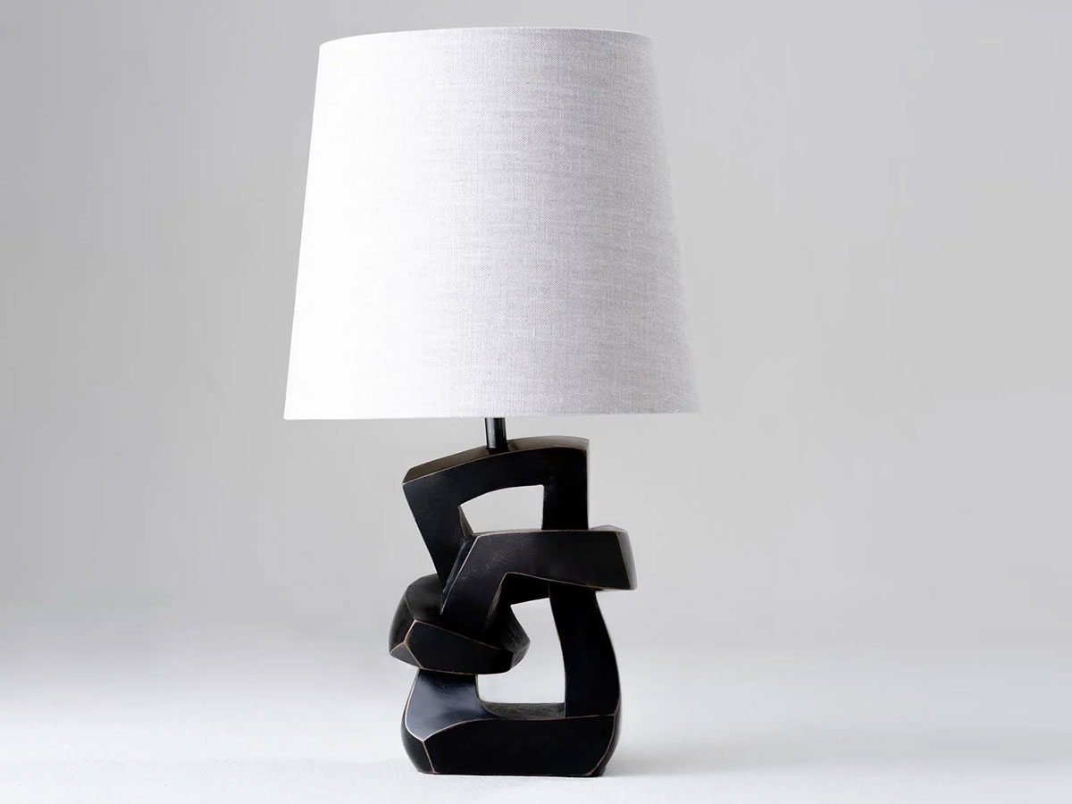 Porta Romana Knot Vlb25 Table Lamp With Bongo Lampshade