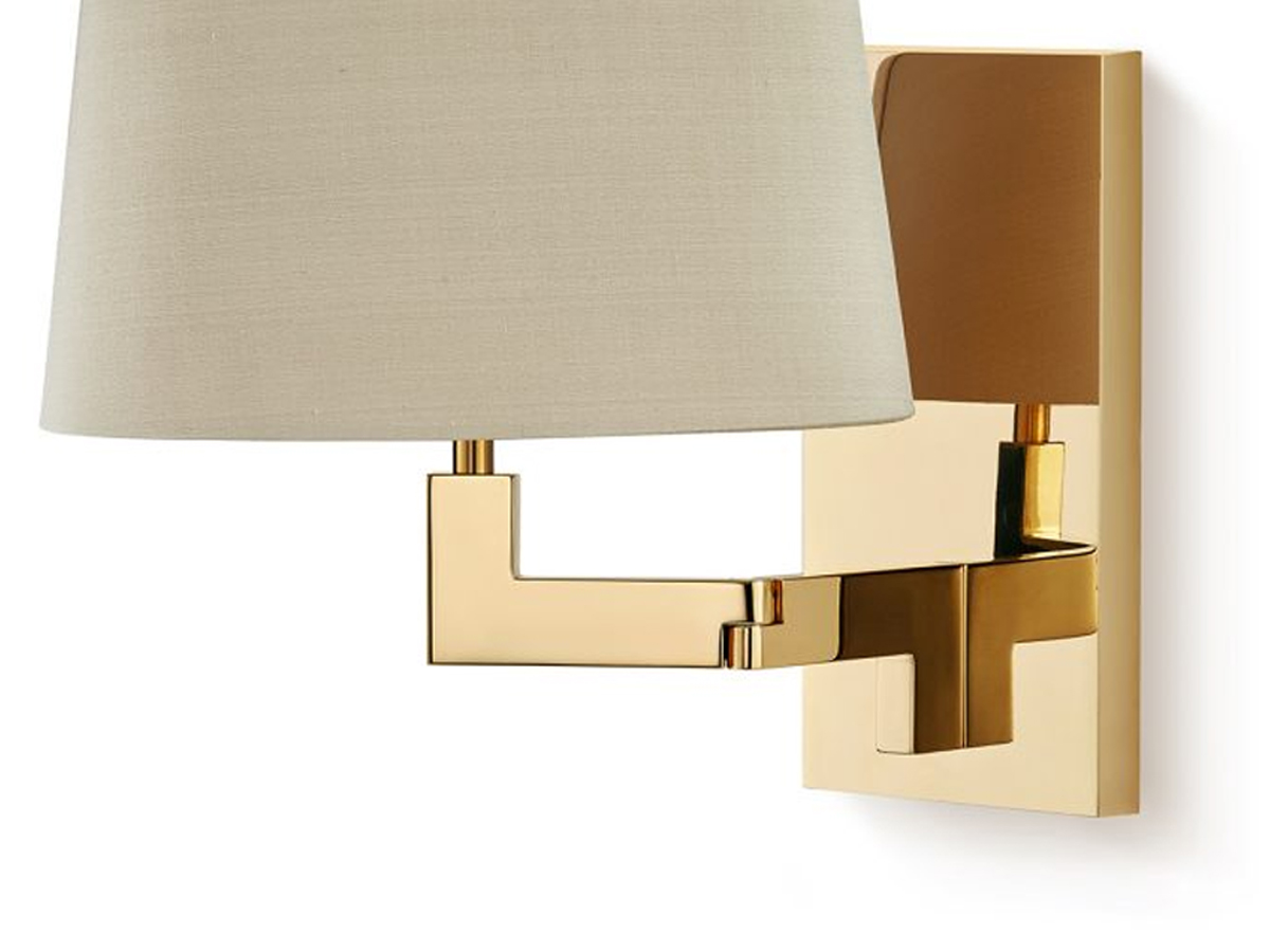 Porta Romana Library Swl06 Wall Lamp Polished Brass