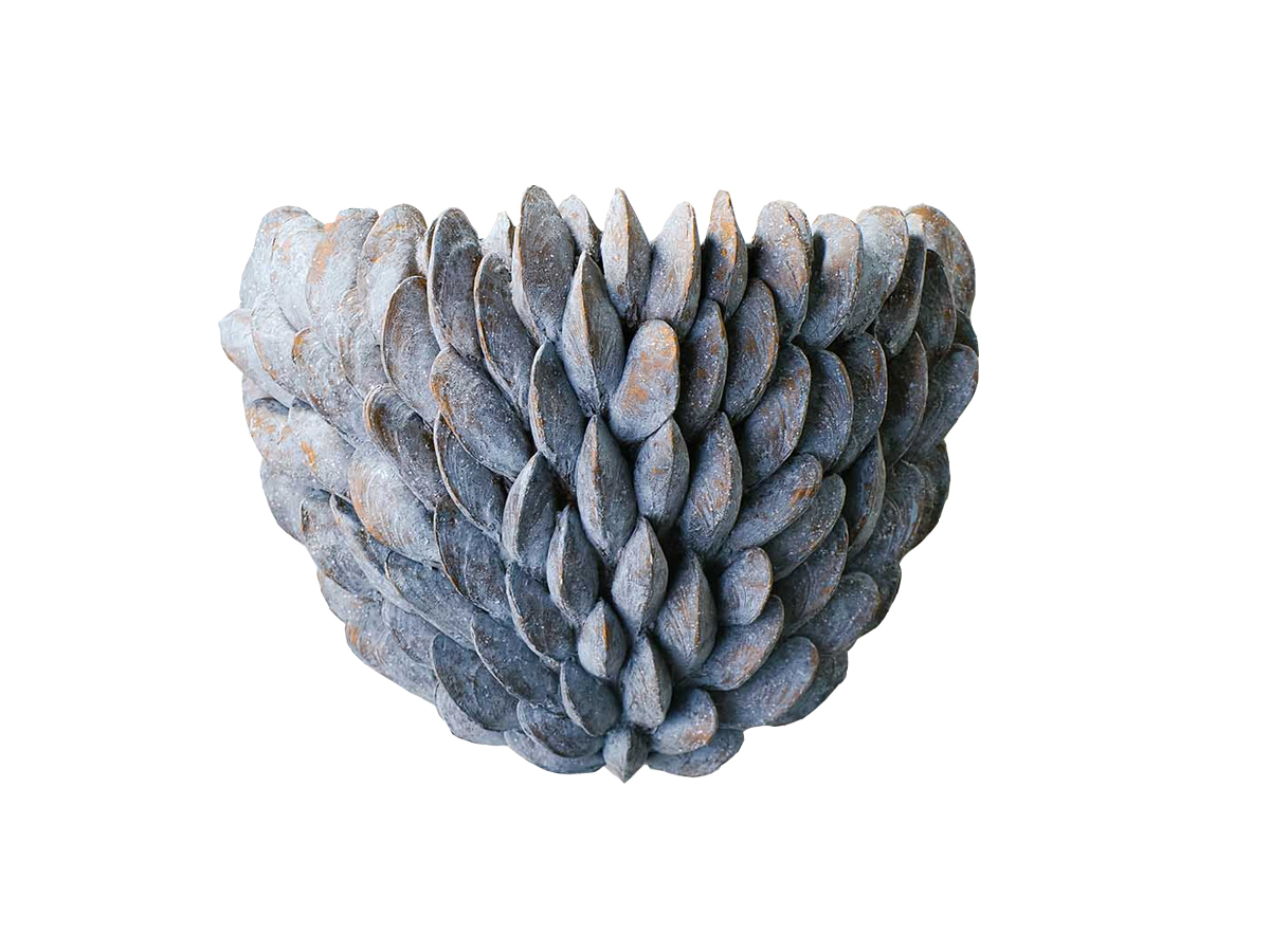 Porta Romana Mussel Shell Uplighter Wall Lamp Large