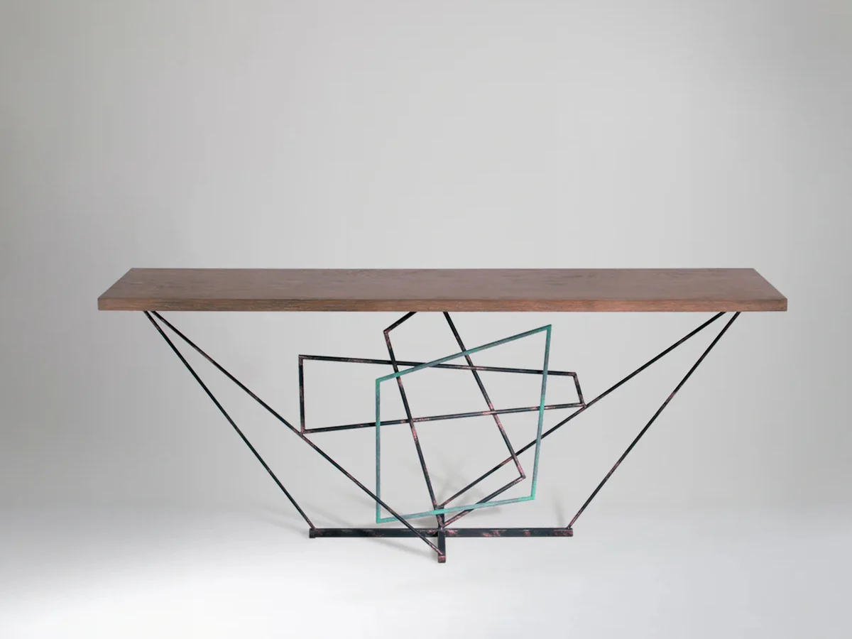 Porta Romana Rhomboid Console Table