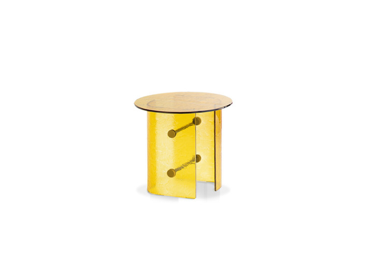 Журнальный столик Potocco Double L Glaze, Ø 52 см