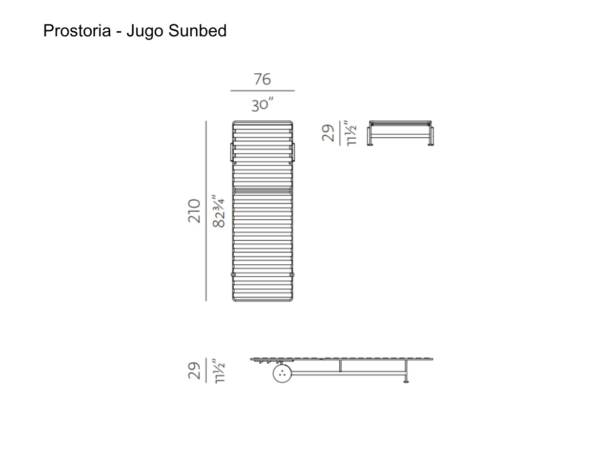 Prostoria Jugo Sunbed Outdoor