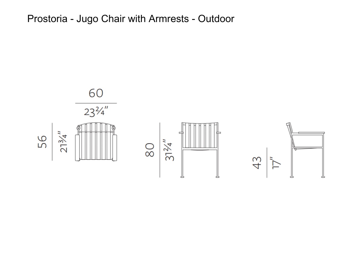 Prostoria Jugo Chair With Armrests Outdoor