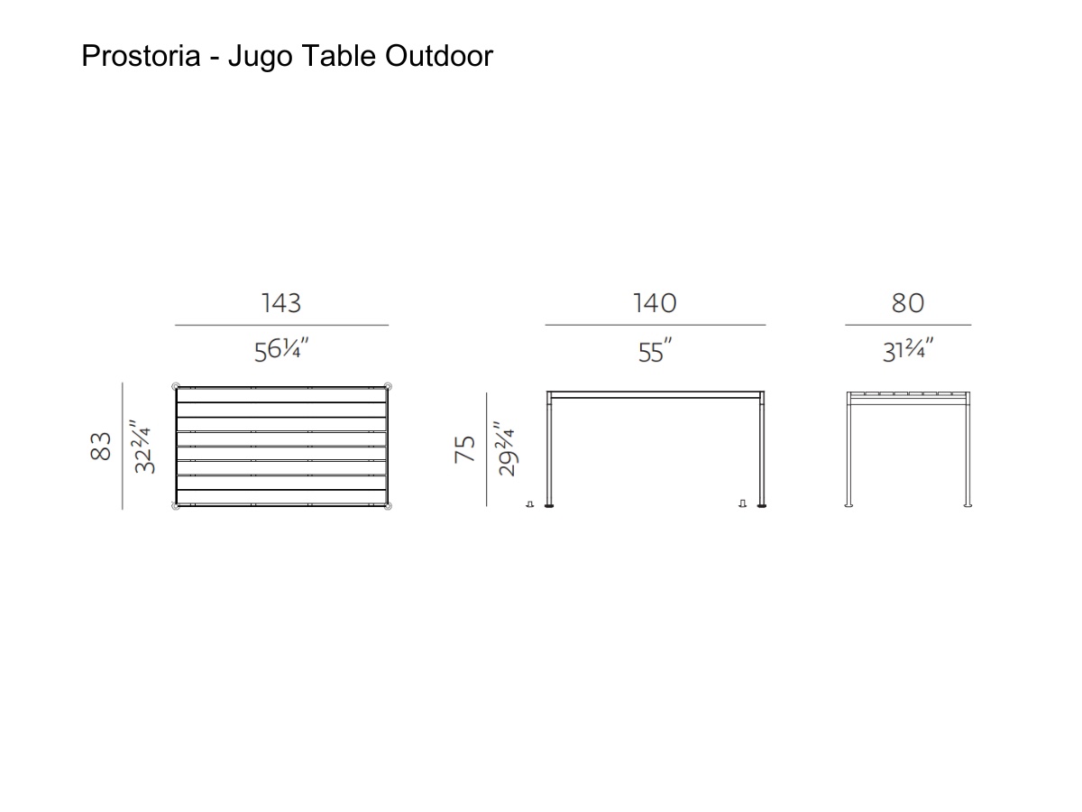 Prostoria Jugo Table Outdoor