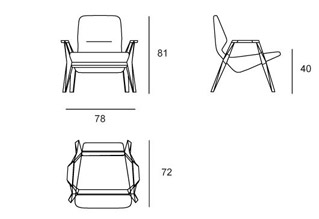 Prostoria Oblique Armchair