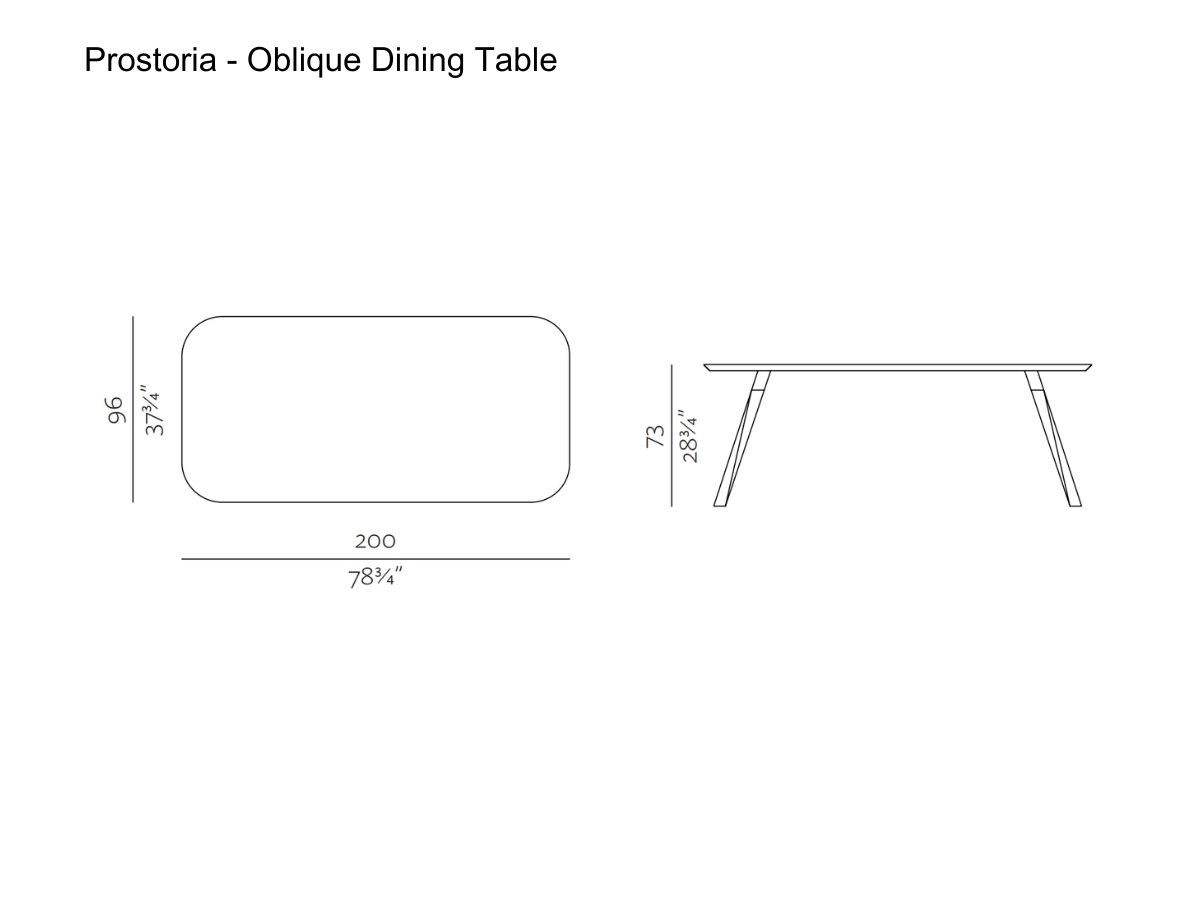 Prostoria Oblique Dining Table