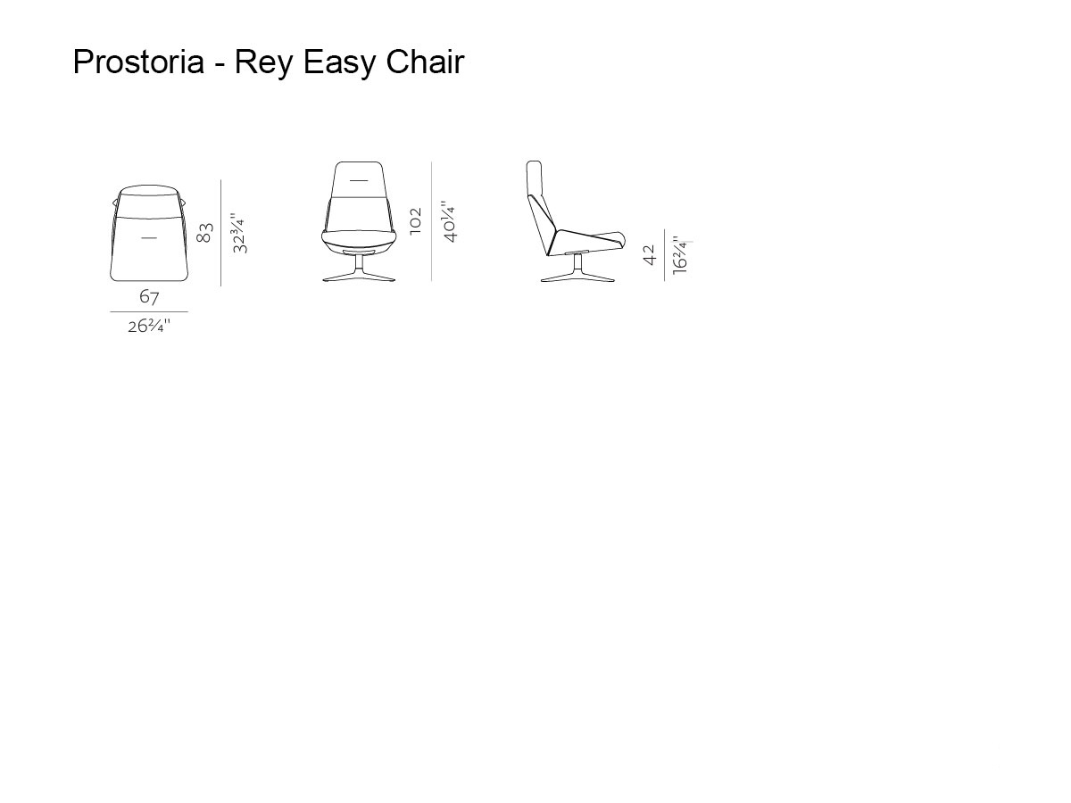 Prostoria Rei Chair High Backrest With Swivel Base