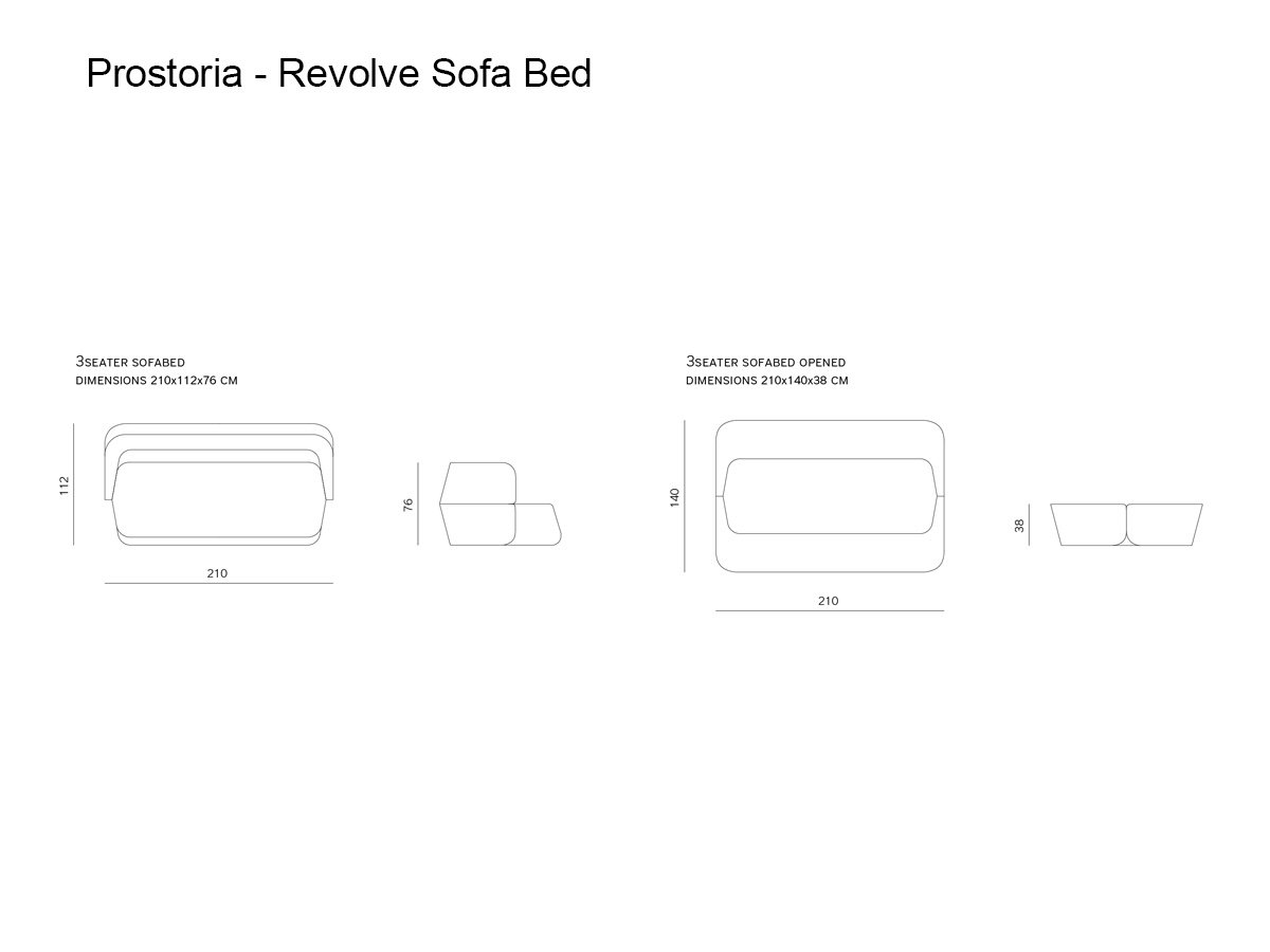 Prostoria Revolve Sofa Bed
