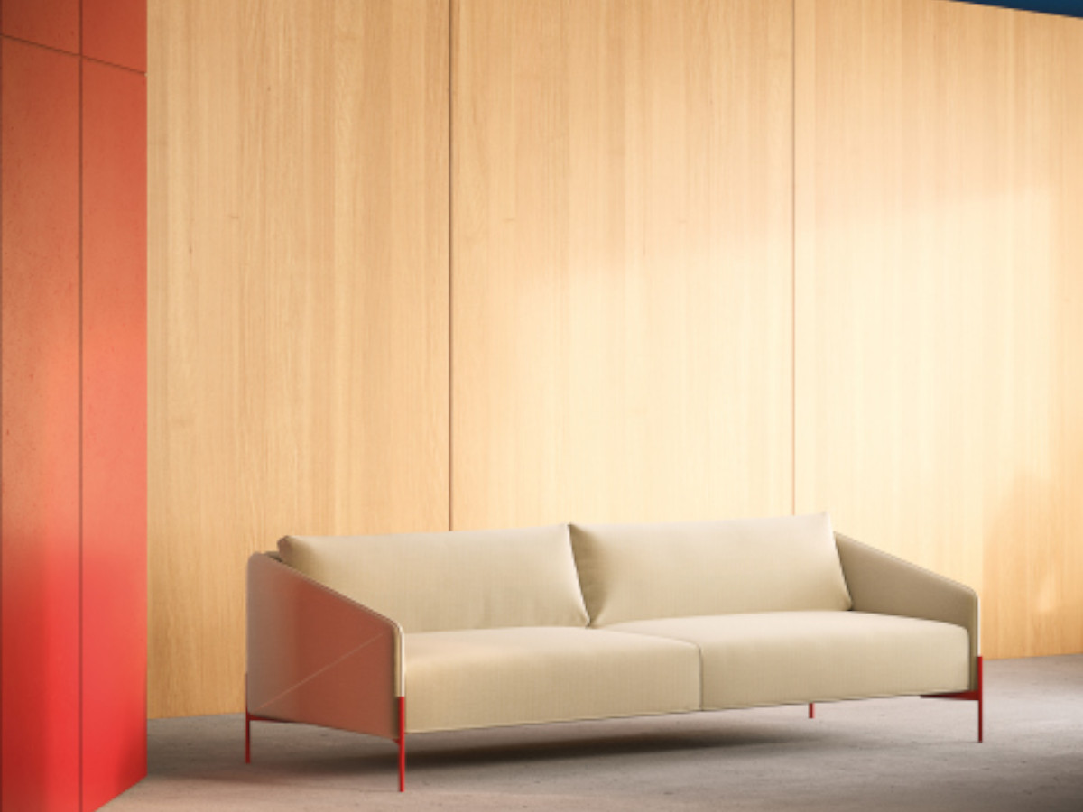 Prostoria Spectrum Sofa 3 Seater Diagonal Armrestthin Metal Legs