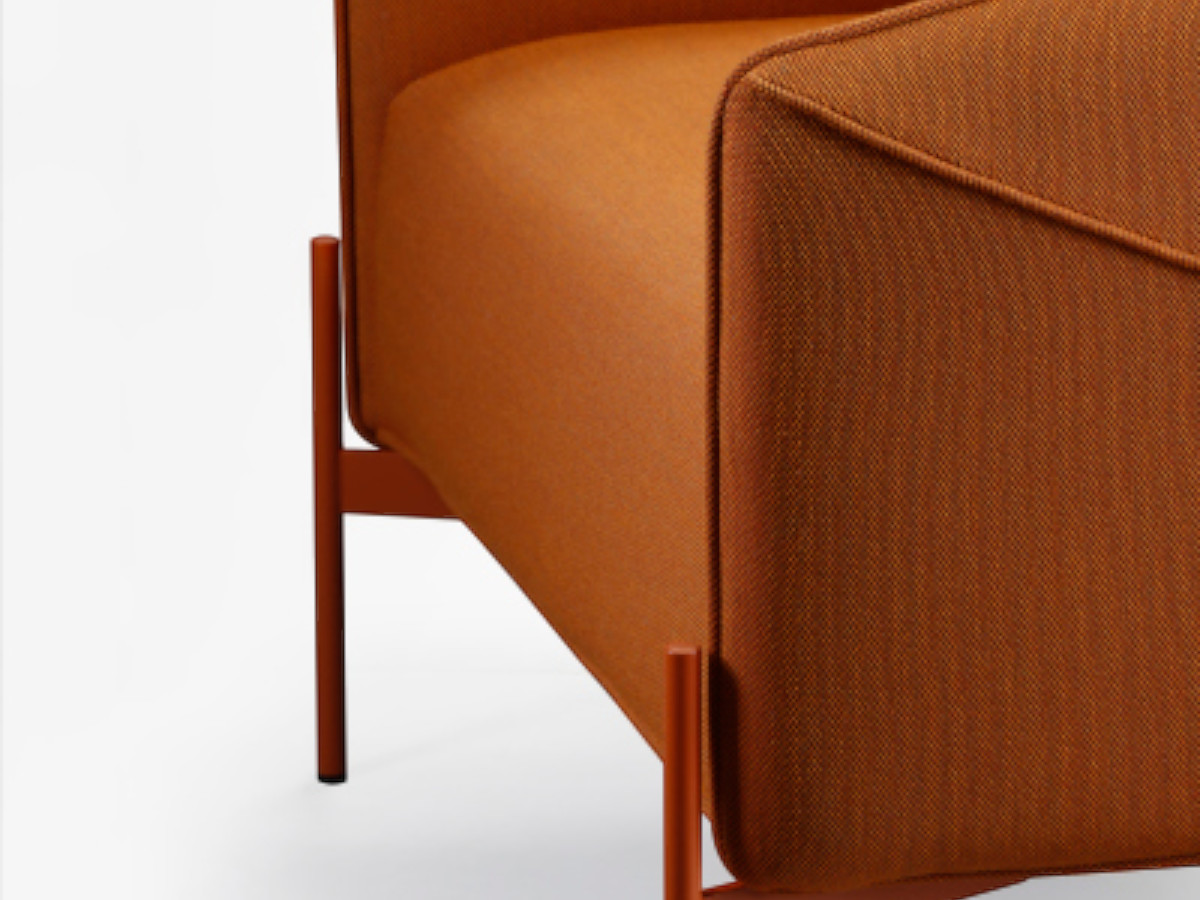 Prostoria Spectrum Armchair Diagonal Armreststhin Metal Legs