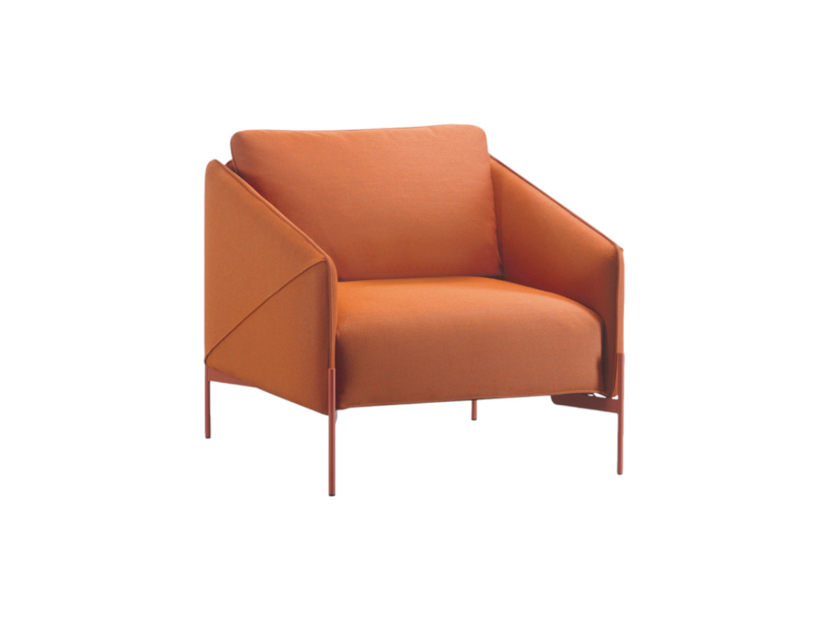 Prostoria Spectrum Armchair Diagonal Armreststhin Metal Legs